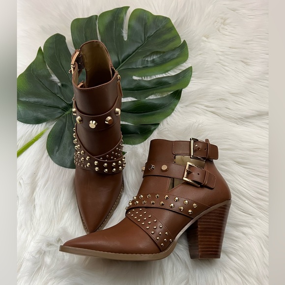 Michael Kors Dover Astor Stud Leather Ankle Boot ✨brand new✨ - Picture 3 of 5